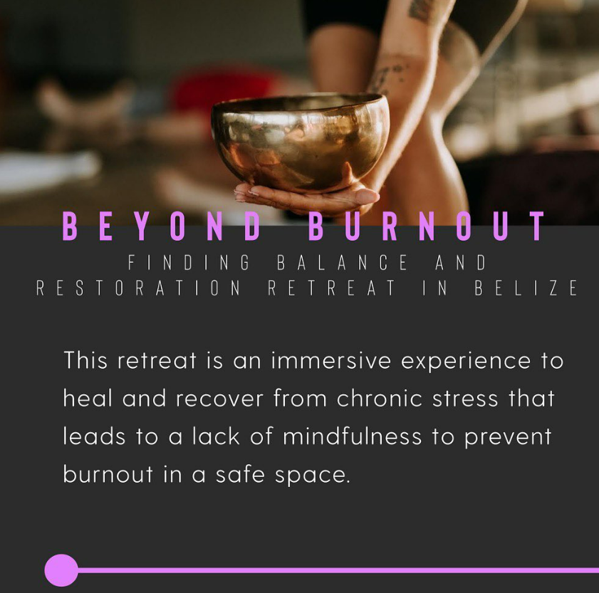 beyond burnout retreat ig posting breaking down barriers to wellbeing